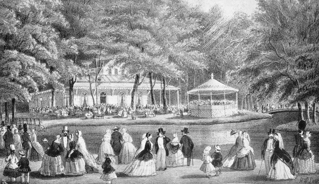 De Tent in het Bos in 1855.