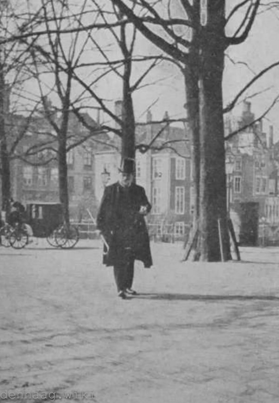 Minister-president Abraham Kuyper in 1903 in Den Haag.