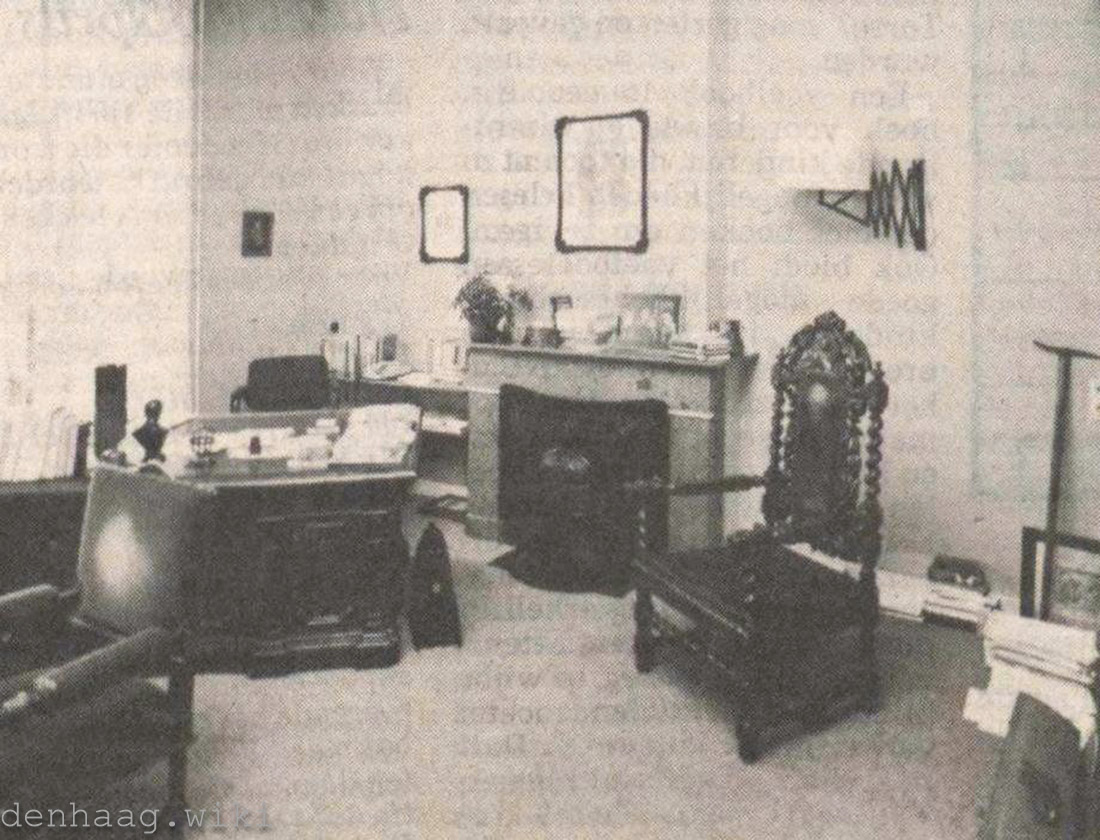 De werkkamer van Kuyper aan de Dr. Kuyperstraat in 1988.