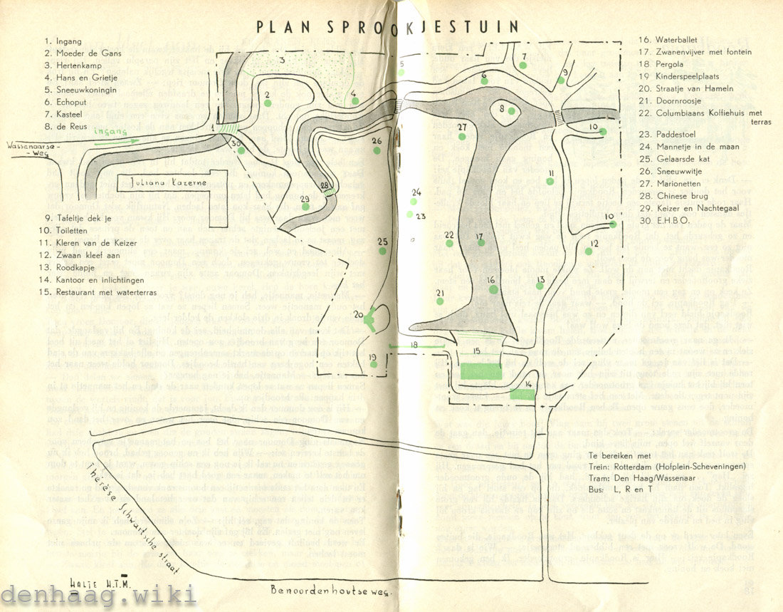 In 1953 werd de layout van de tuin  gewijzigd zodat bezoekers een logischer looproute konden volgen.