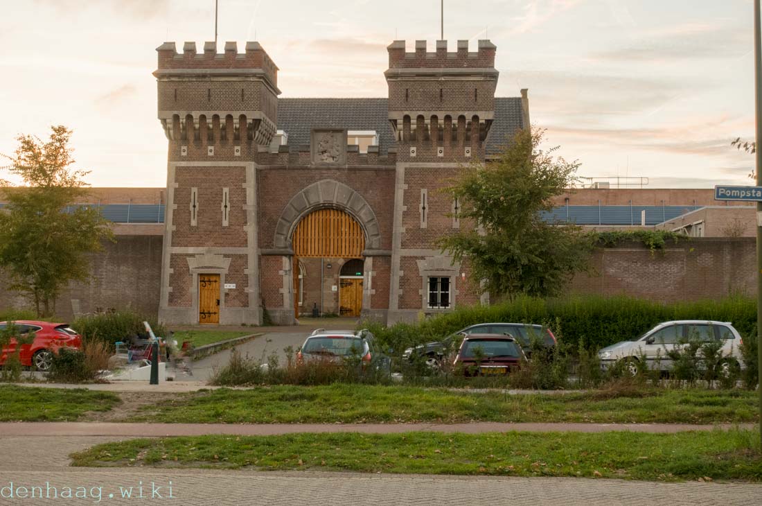 De Scheveningse gevangenis, bijgenaamd het Oranjehotel. Erik Hazelhoff Roelfzema zat hier in 1940 een week lang gevangen.
