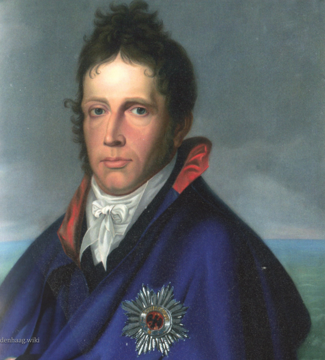 Prins Willem Frederik in 1810 in ballingschap in Engeland en Pruisen. Drie later zou hij tot koning gekroond worden.